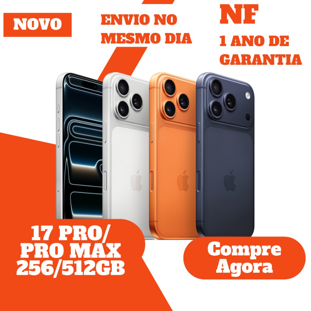 hellenhsl's tweet image. Loja indicada da shopee
Avaliações positivas 
🛍️ LANÇAMENTO • iPhone 17 Pro / 17 Pro Max 256GB / 512GB • Novo Original NF Lacrado
Mais de 100 vendidos 

💥 *Por R$ 8.799,00*
🛒 Compre aqui 👉 s.shopee.com.br/2B6g2cnYV1