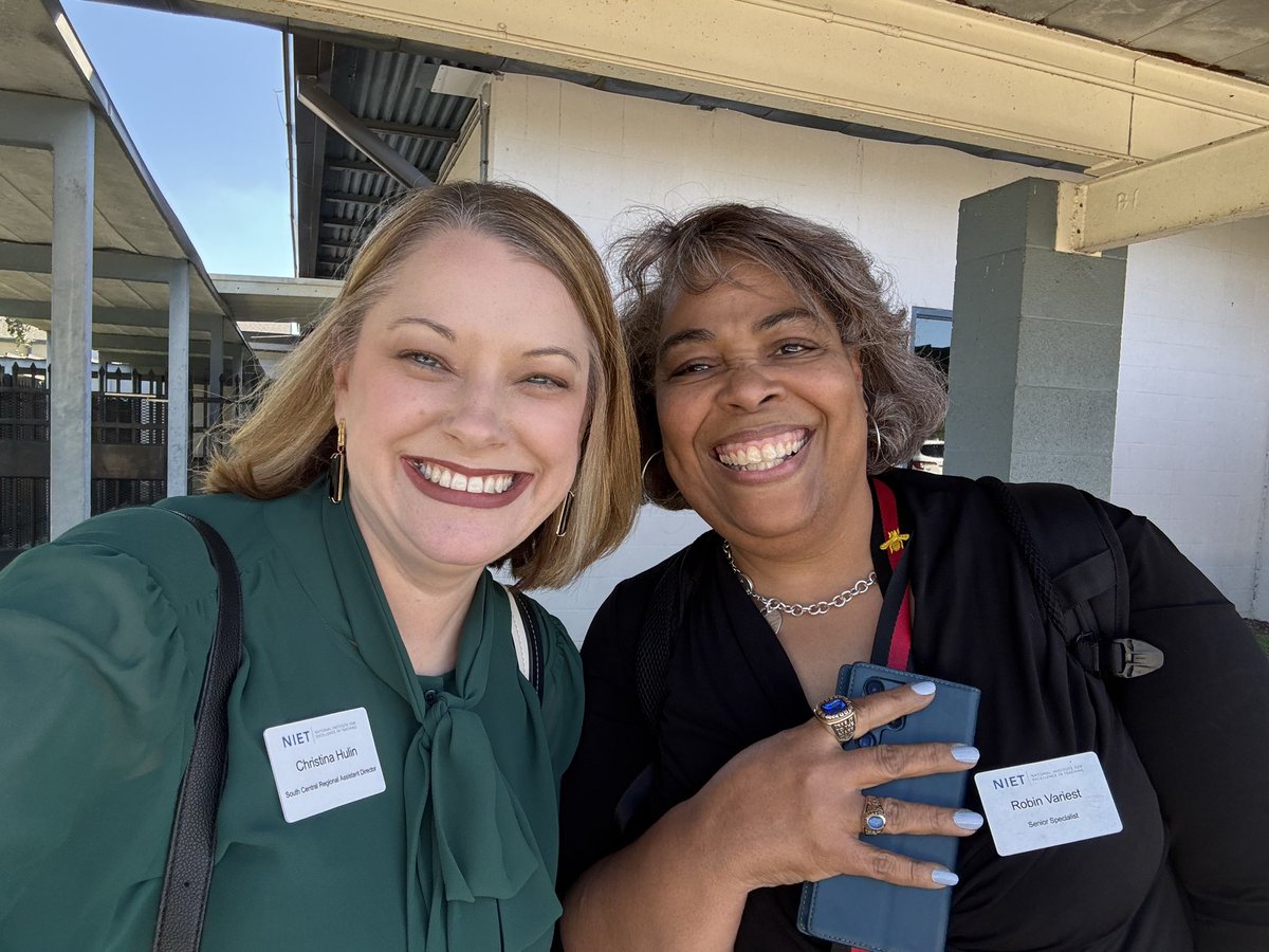 ChristinaHulin's tweet image. Enjoyed joining @NIETteach Senior Specialist @RVariest today at St. Amant Middle School! She supported Dr. Green and her core team as they used the learning walk process to build a shared understanding of instructional excellence. ✨ #TheNIETWay @APSB_official @TheresaHamiton