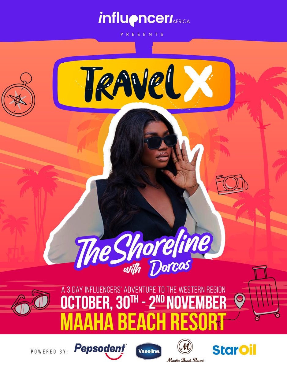 We got our bags packed and heading to the West Side🇬🇭

<a href="/staroilghana/">StarOil Ghana</a> 
<a href="/vaselineghana/">Vaseline Ghana</a> 
<a href="/Pepsodent_ghana/">Pepsodent Ghana</a> 
<a href="/MaahaBeach/">Maaha Beach Resort</a> 

#influenceraf #influencermarketing 
#Travelx25 #TheShoreline #travelling