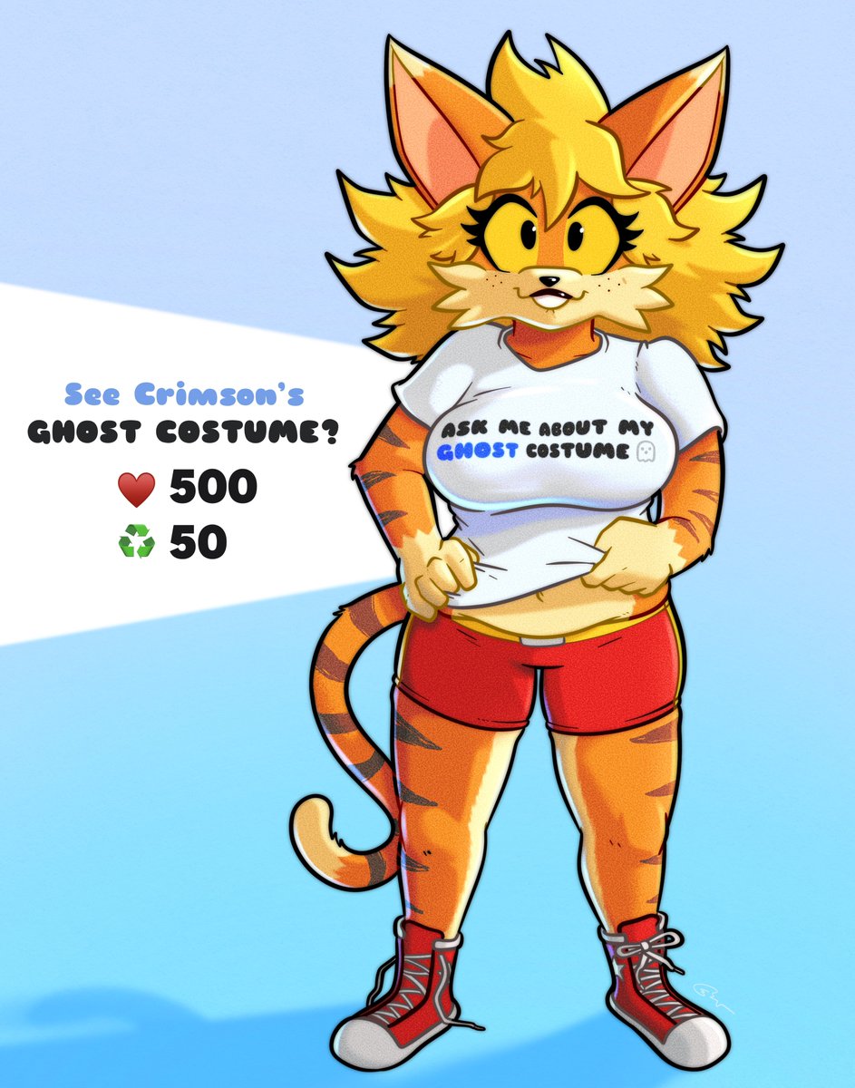 Want to see Crimson’s Ghost costume?
👻