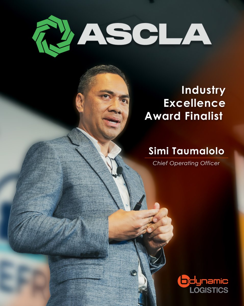bdynamiclog's tweet image. From warehouse floors to boardrooms, Simi Taumalolo leads with strength, wisdom &amp;amp; heart. A true people-first leader &amp;amp; finalist for the ASCLA Industry Excellence Award — we’re proud to call him our COO at B dynamic Logistics. 👏