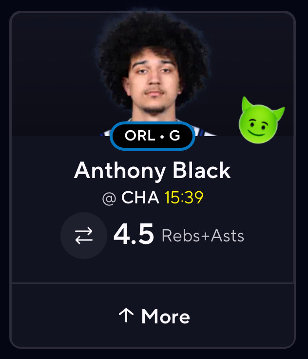 RichoffLockzz's tweet photo. Lock of the day🔒

Over in 18/20 playing 18+ minutes he is averaging 25 minutes through the first 5 games, in his one game without Suggs he played 29 minutes. He also has a very favorable matchup, every guard the bulls have played cashed their RA line‼️

#prizepicks #GamblingX #nba