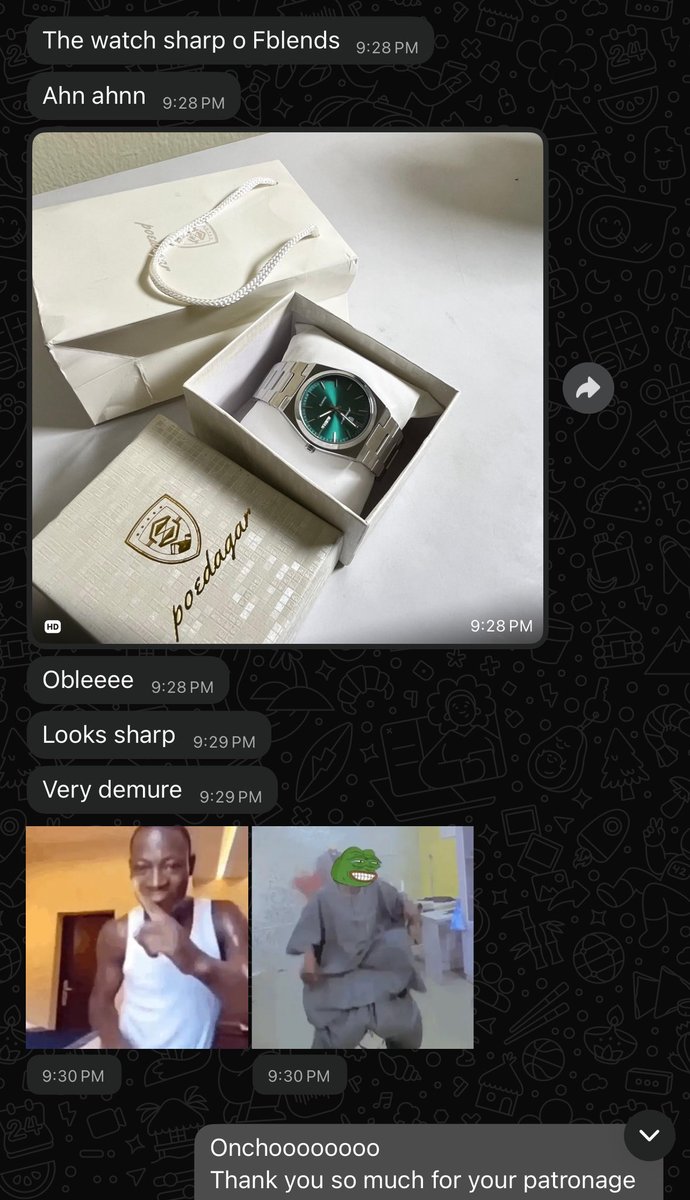 fblends_fashion's tweet image. REVIEWS:🤭
The joy of seeing a satisfied customer never gets old 💚
Thank you for the love and trust,at Fblends Fashion Home, quality will always remain our priority. ⌚✨