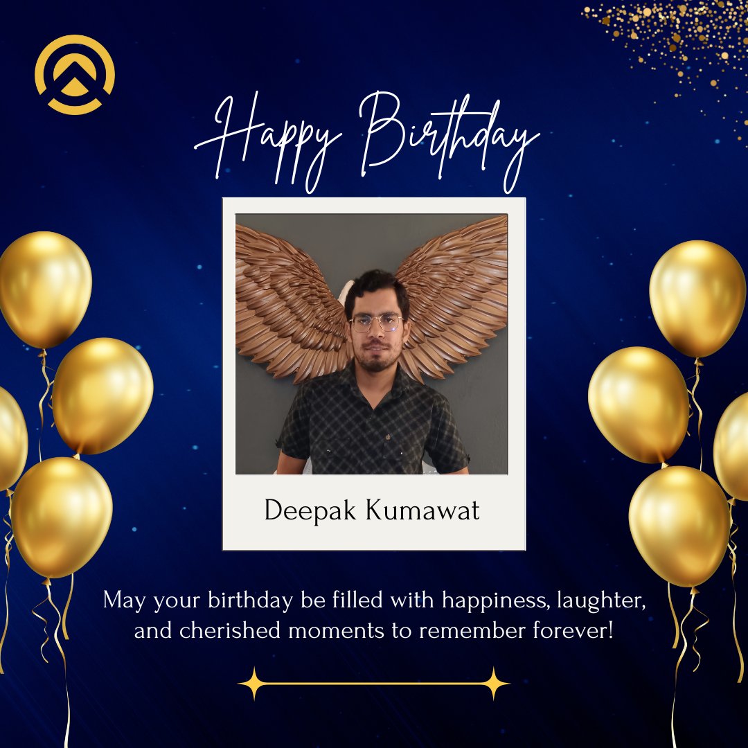 AmpleworkPvtLtd's tweet image. Wishing a Very Happy Birthday to Deepak Kumawat!✨🎉

We’re excited to have you on our team! Your dedication, effort, and positive spirit motivate everyone around you. 

#happybirthday #amplework #employeeappreciation #companyculture #celebratingyou #positivityatwork