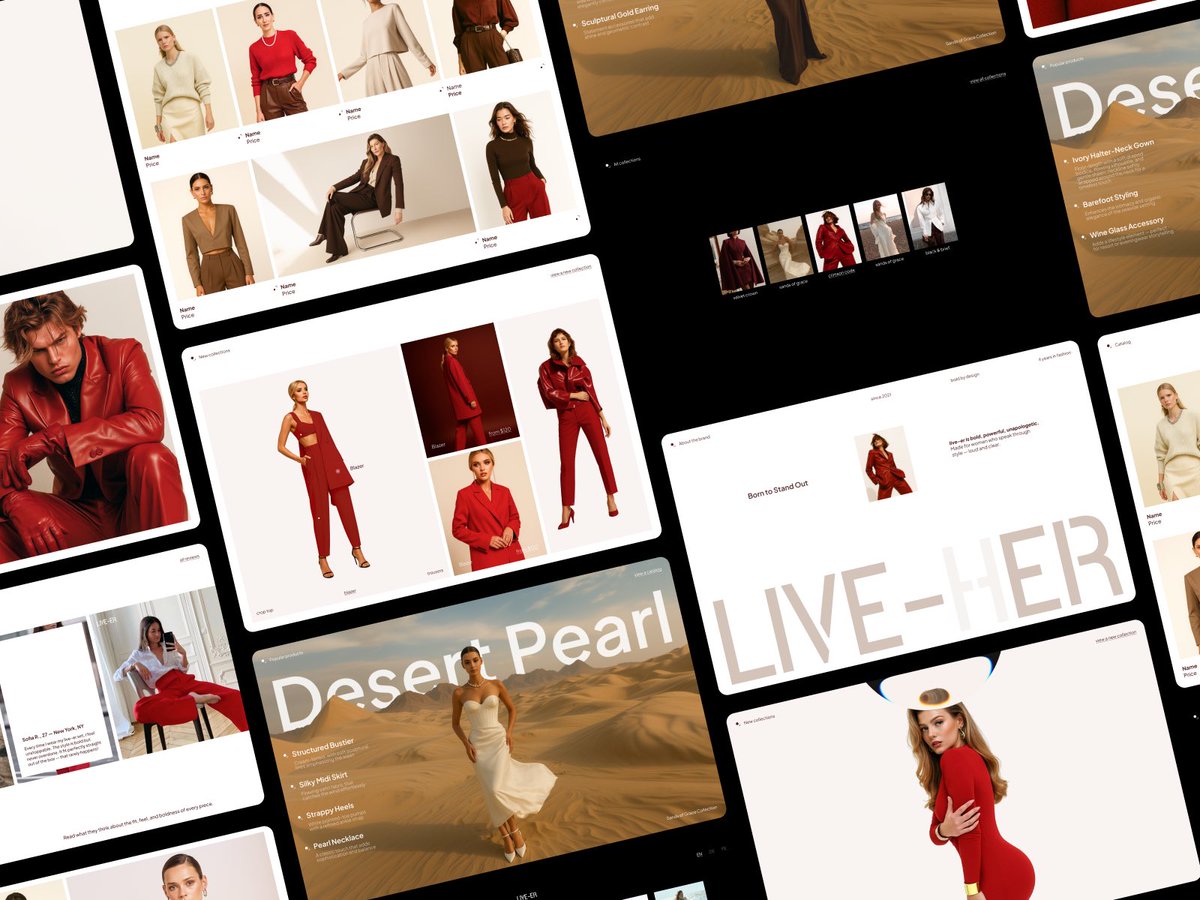 eloqwnt's tweet image. Fashion Brand Website Design