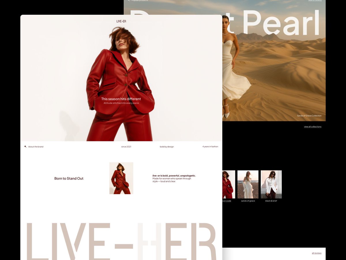 eloqwnt's tweet image. Fashion Brand Website Design