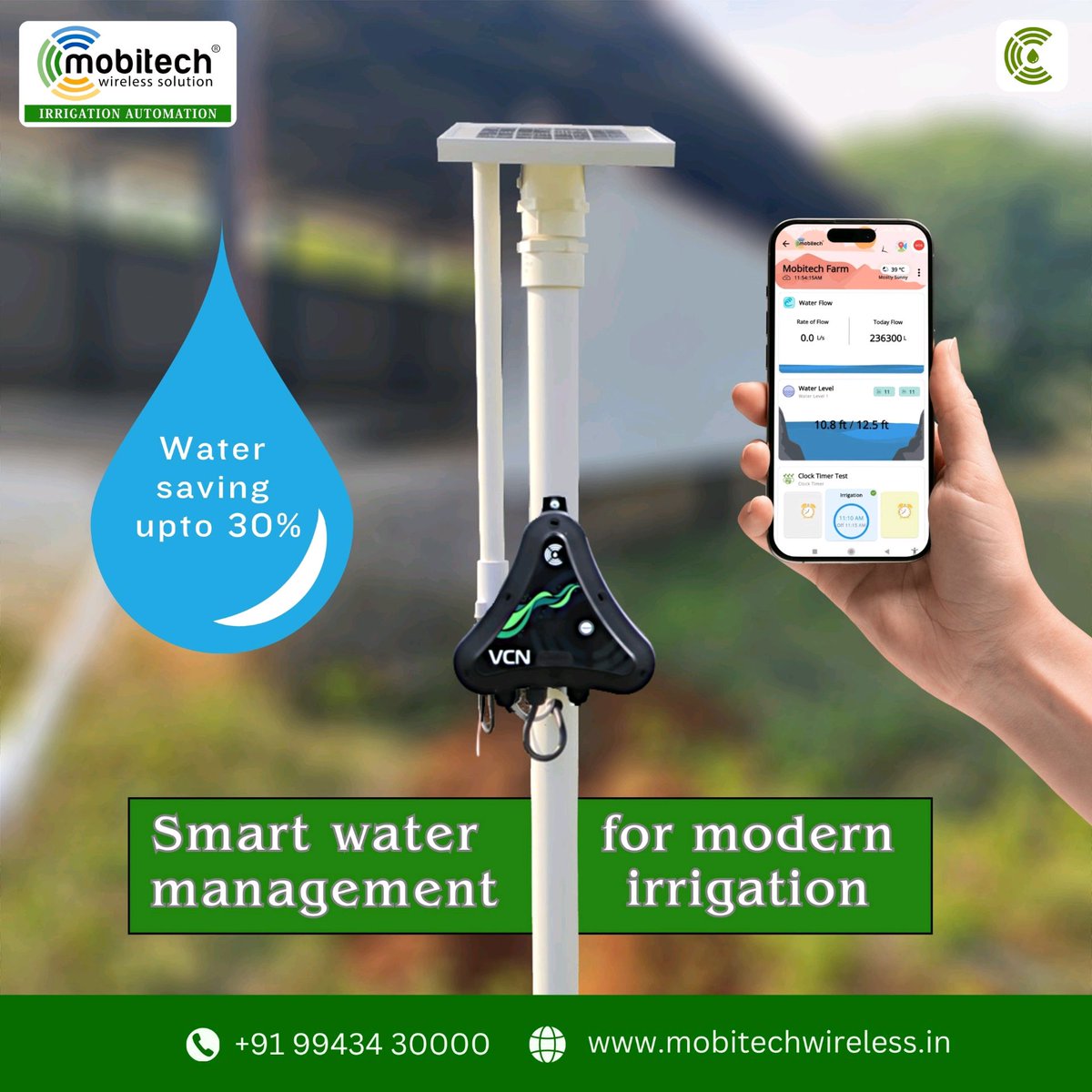 mobitechindia's tweet image. 💧 Smart Water Management for Modern Irrigation 💧

#SmartIrrigation #WaterManagement #MobitechAutomation #FarmSmart #SustainableFarming #AgriTech