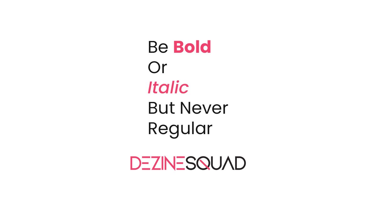DezineSquad's tweet image. Bold ideas. Italic moves. Never regular work.
At DezineSquad, we design to stand out, not blend in. 💥
#DezineSquad #DesignAgency #CreativeDesign #Branding #GraphicDesign #DesignWithImpact #BoldDesigns #DesignInspiration #CreativityUnleashed #DesignMatters