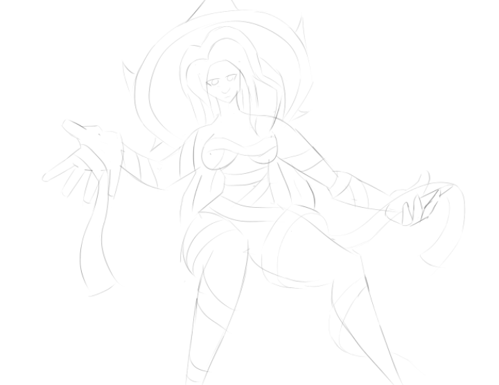 voidmik's tweet photo. #SLAYTOBER2025 #Slaytheprincess day 28                         19-thepose isn't to bad but her face is really bad              17-this one almost made me quit I barley drew one head and you want me to draw 3    26-Its Fantastic I didnt mean to put him in this pose https://t.co/SVLnLGLuF8