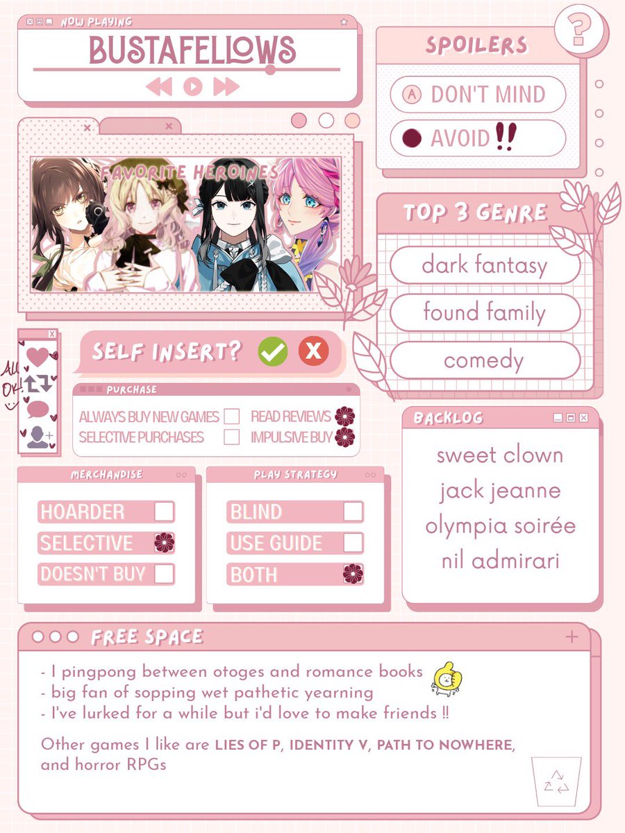 saffIinas's tweet image. hi #otometwt 🥹🫶 i’m new here and would love to meet others in the community ♡ hmu if you’ve ever been ruined by a fictional man,

#otometwtintro