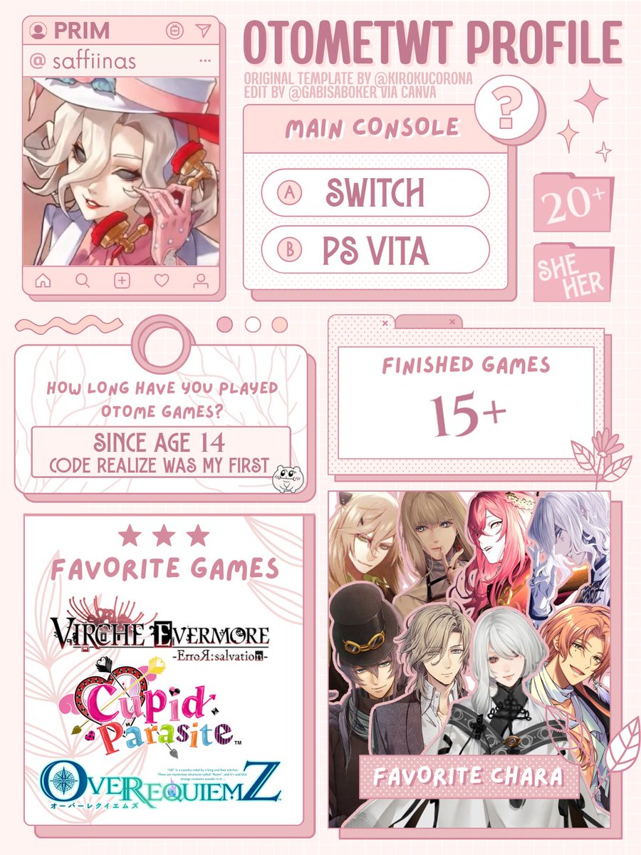 saffIinas's tweet image. hi #otometwt 🥹🫶 i’m new here and would love to meet others in the community ♡ hmu if you’ve ever been ruined by a fictional man,

#otometwtintro