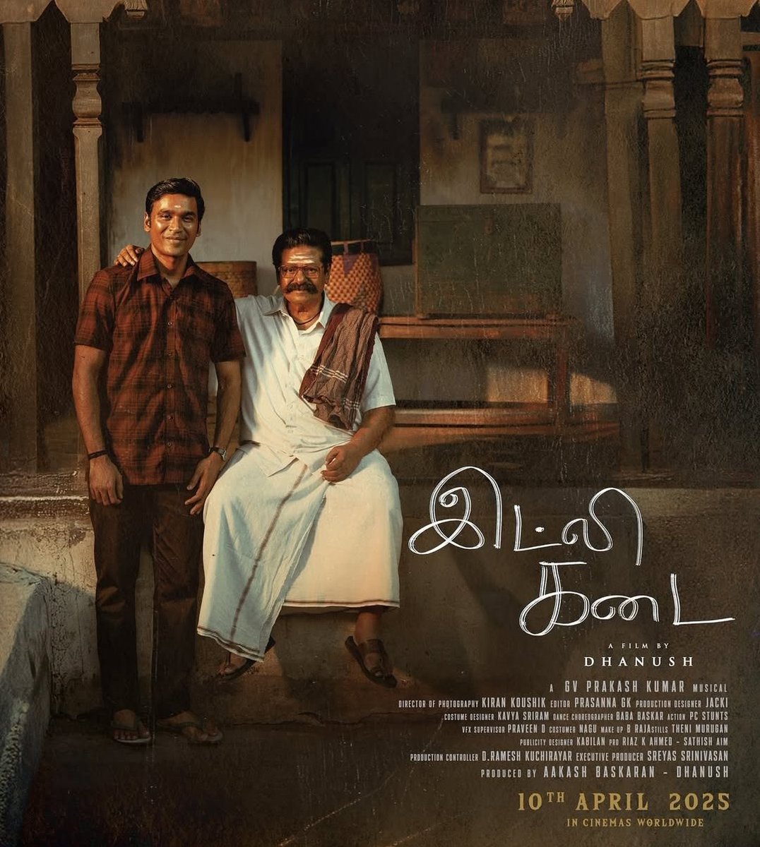veenajj's tweet photo. Good thoughts, happiness, contentment. "Idli Kadai" did touch a chord! Many philosophical concepts beautifully portrayed . Definitely a recommended watch! 

#IdliKadai #dhanush  #philosophy https://t.co/TYl9OKKnUf