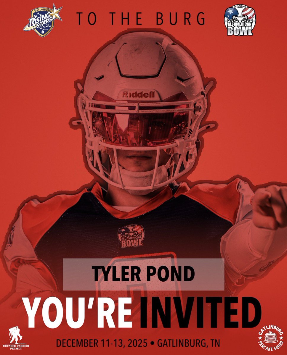 Got the invite to the All-Star Game in Gatlinburg, Tennessee. All the hours, sweat, and grind are starting to pay off. Time to show them what I'm made of.
<a href="/GatlinburgBowl/">Gatlinburg All American Series</a> <a href="/MBCA_Football/">Mt. Bethel Football</a> 
<a href="/recruitmbca_fb/">mbca_fb_recruits</a>  #staycool