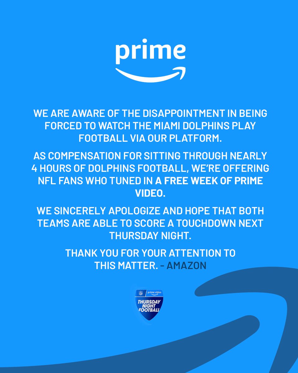 No way Amazon Prime just put out this statement regarding that game