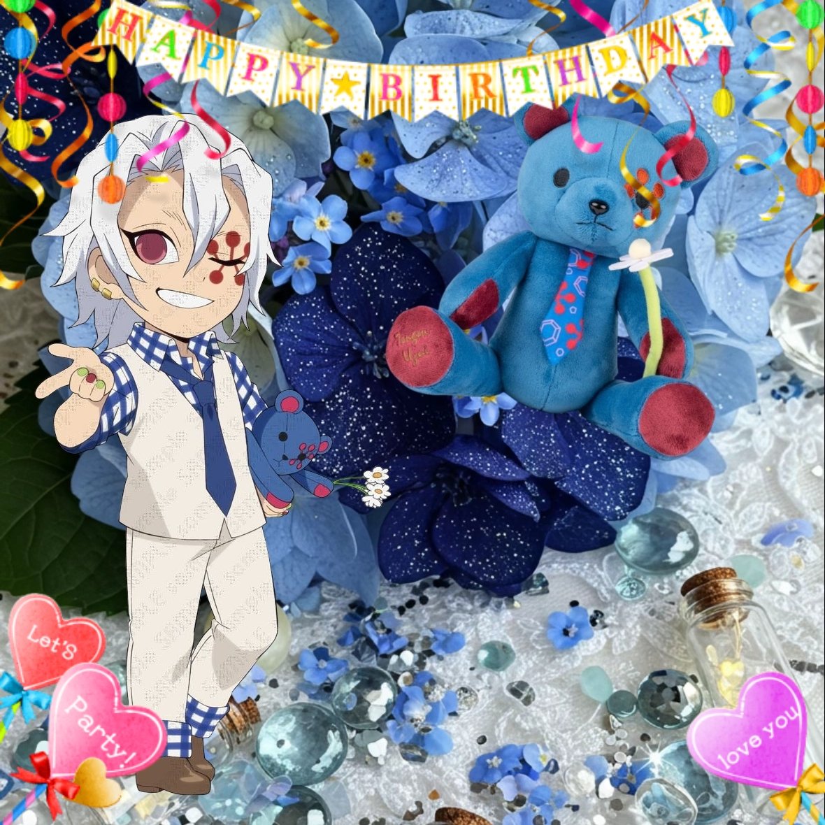 🎉🎂🥂𝐻𝑎𝑝𝑝𝑦 𝑏𝑖𝑟𝑡ℎ𝑑𝑎𝑦💐🧸🎁

私の最推し❤️
ずーっと大好きです🥰🥰🥰🥰🥰

#宇髄天元誕生祭2025 
#宇髄天元生誕祭2025
 #10月31日は伊黒小芭内の誕生日 
#宇髄天元
#鬼滅の刃