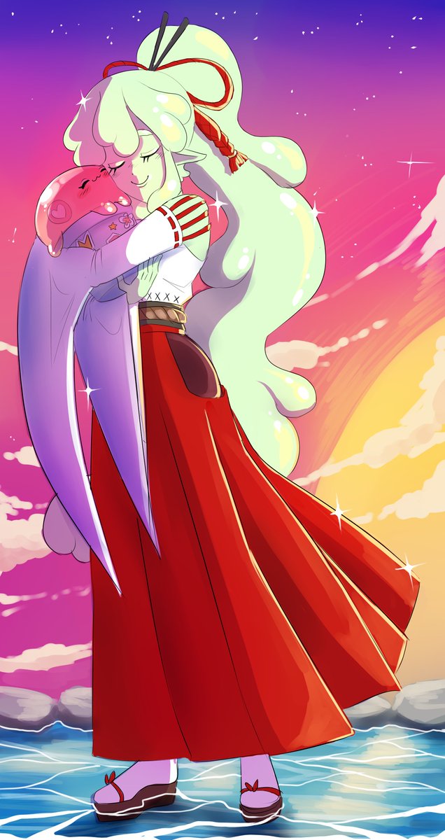 Woke up to this artwork in my DM's AND HOW DARE YOU FOR MAKING ME CRY?! 😭😭😭

LOOKIT HOW CUTE <a href="/SleemVT/">🟢sleem🟢🔞🍉Urianger's No. 1 Fan</a> AND I ARE! Thank you Mordy for drawing this! It means so much. Truly. I go back to crying again. 

🎨<a href="/RainbowMordy/">🛸RainbowMordy || COMMS OPEN 🛸</a>