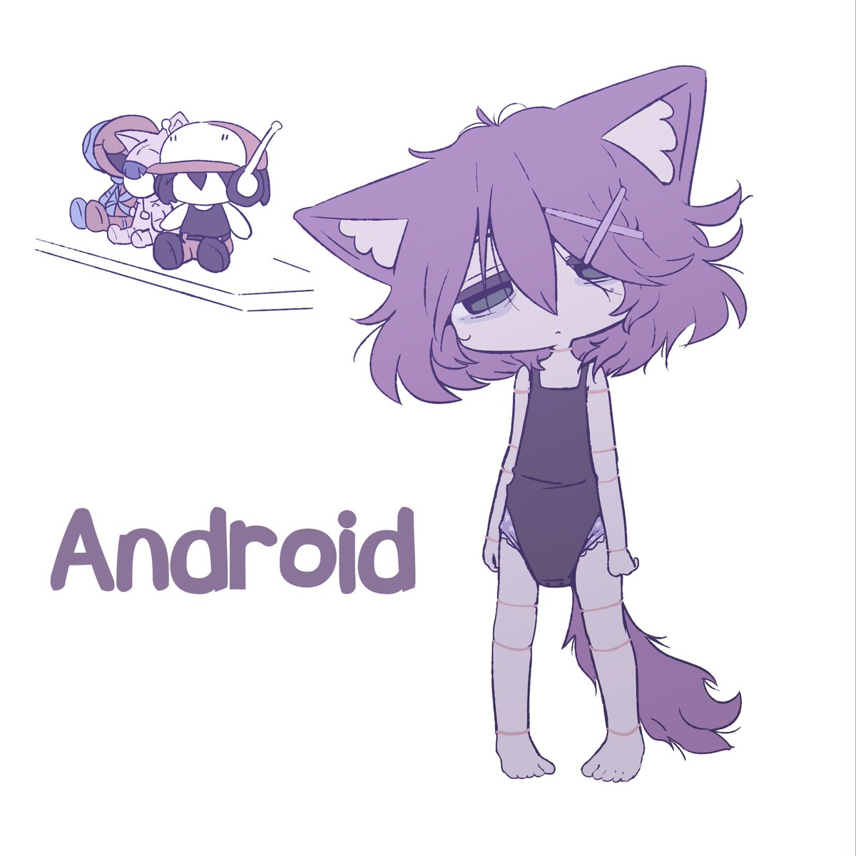Nyrator's tweet photo. 💜 Day 30 - Android 💜
#lolitober #art https://t.co/fSfy4ZLsoH