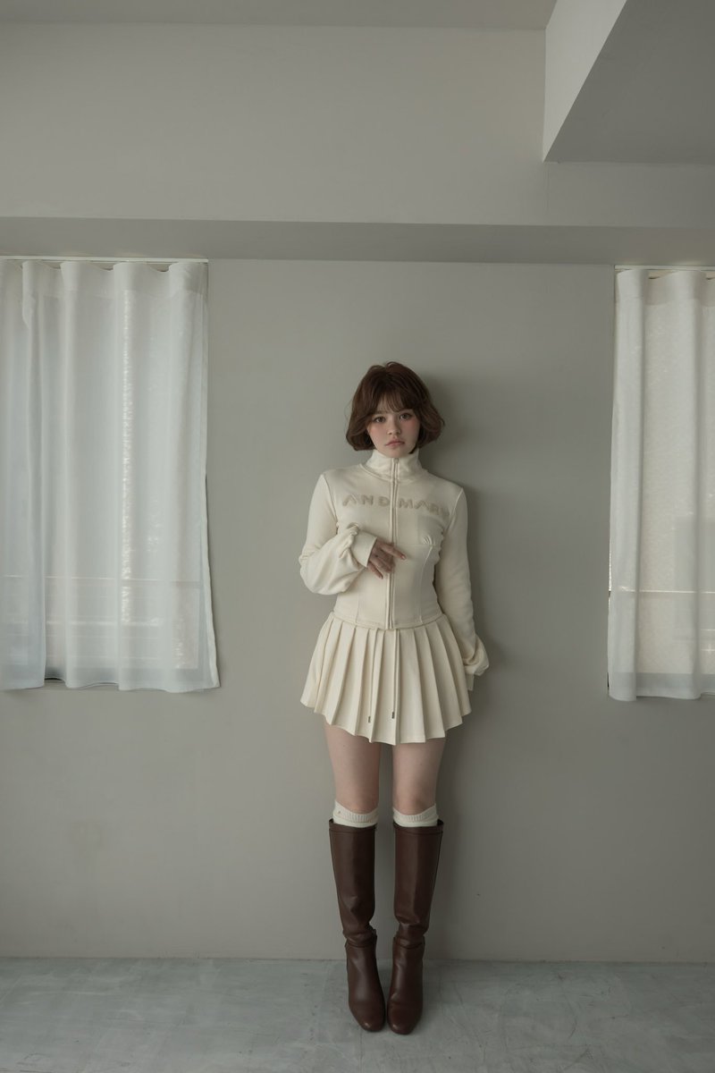 andmary lace logo set up ivory トップス Andmary Emmy set up Ivory