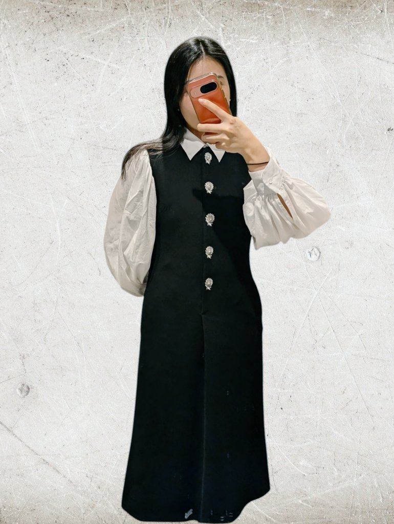 fukunuma8's tweet photo. 🫘のジレワンピ可愛すぎる🖤 https://t.co/AO8P7hkhsY