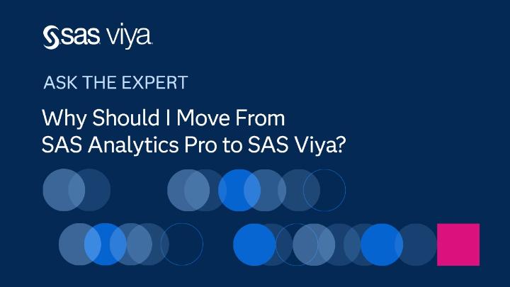 preetkaloti95's tweet image. Considering a move from SAS Analytics Pro to SAS Viya? ➡️ See the benefits, compare options, and watch live demos of the latest features. Catch the on-demand expert webinar today! ✔️
#SASAnalyticsExplorers #SASAdvocacyProgram infl.tv/pjyk