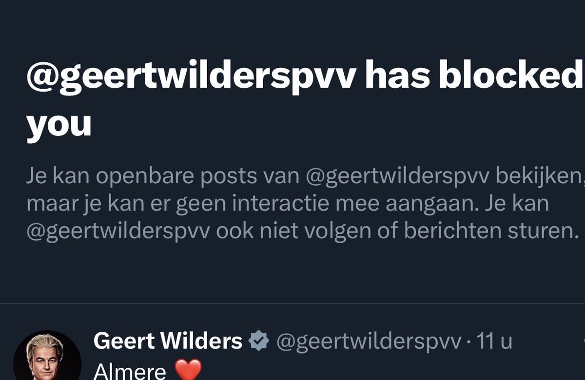 Een blokkade om trots op te zijn.