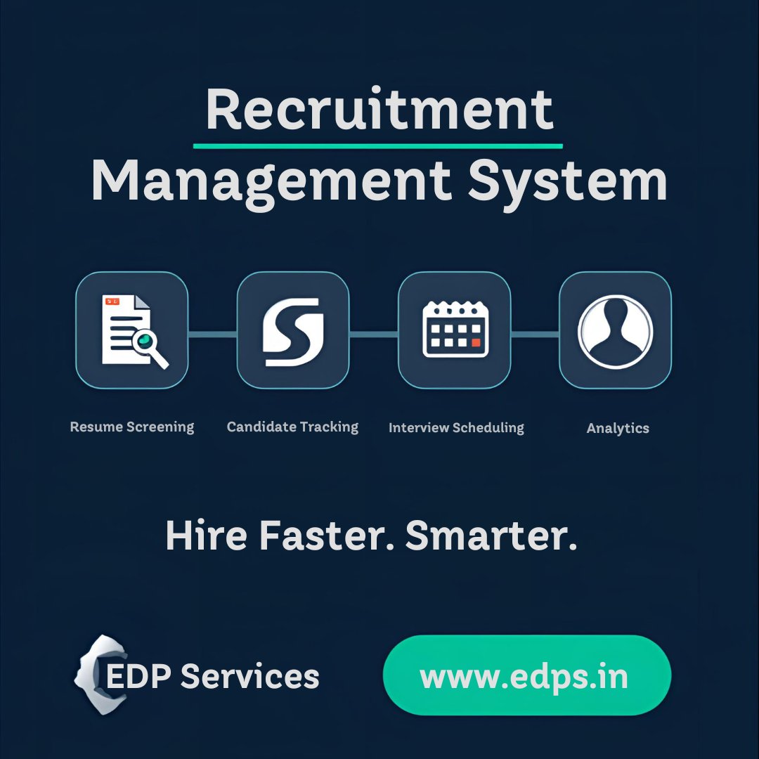 edps_services's tweet image. Revolutionize Your Hiring Process!
👉 Visit: edps.in/recruitment-ma…
Our Recruitment Management System makes it easy to Hire Faster. Smarter.
✅ Resume Screening
✅ Candidate Tracking
✅ Interview Scheduling
✅ Analytics &amp;amp; Insights
#RecruitmentManagementSystem #HRTech #trending