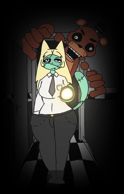 pulledintoOrbit's tweet image. nyari a fazbear behind you