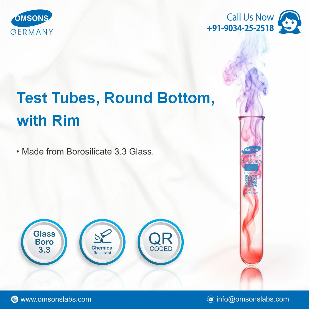 omsonsglassware's tweet image. The Perfect Start to Every Experiment.

#labglassware #testtube #borosilicateglass #labequipment #precisionglassware #scientifictools #qualityassured #laboratoryessentials #chemistry #laboratoryglassware #labglasswaremanufacturer #manufacturing #labglasswaresuppliers