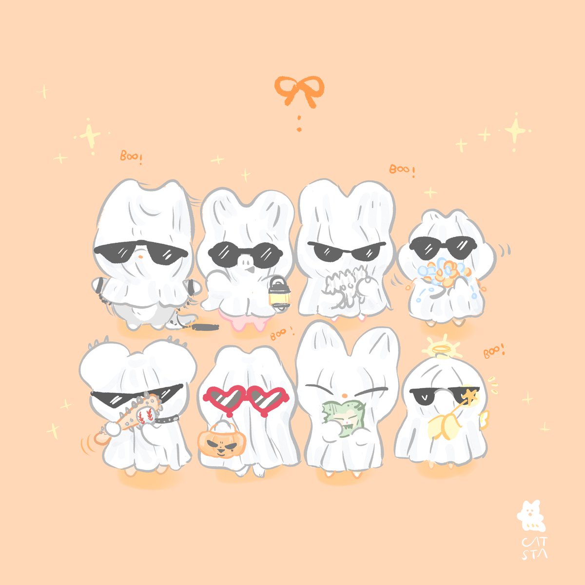 BOO IT !! 🎃🖤

#straykidsfanart #skzoofanart 
#staycatsart