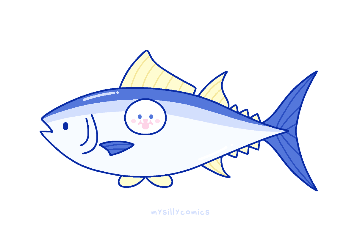 mysillycomics's tweet photo. this year for Halloween Bohug is an Atlantic bluefin tuna https://t.co/xkOpP72rHR