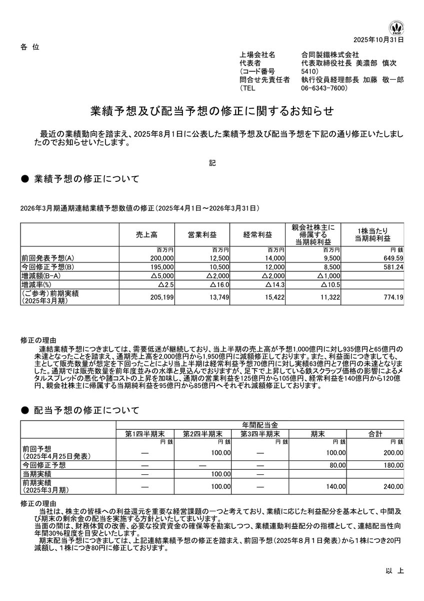 適時開示 速報 on X