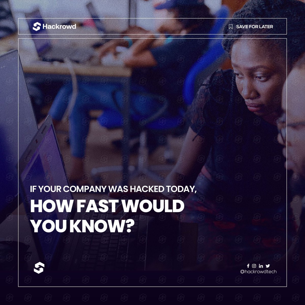 hackrowdtech's tweet image. If your company was hacked today, how fast would you know?🤷‍♀️😉
Let me know in the comments

#Cybersecurity #Ethicalhacking #Pentesting #Hackrowd