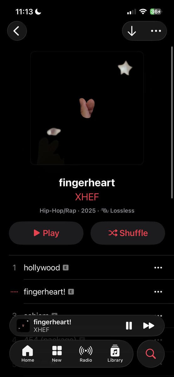 fingerheart out now !!!  track 3 prod me &amp; all songs mixed by me !!!! absolutely crazy beat selection (no bias!! the herratic beats on here are especially gr8eat!!!!) &amp; a whole nu sound for xhef !!!!!!