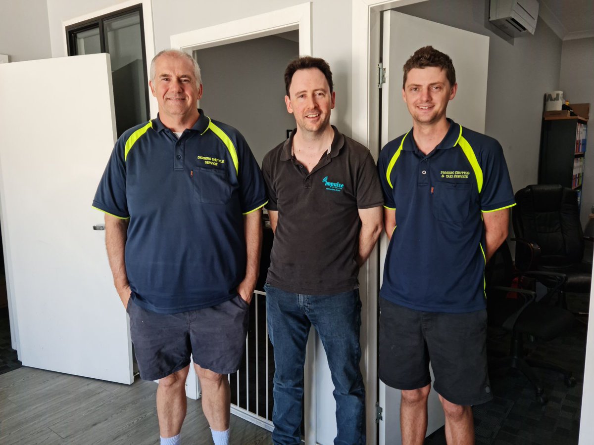 IMPULSEwireless's tweet photo. We love spending time with our clients — because that’s where the best ideas are found.

Great catching up with the team from Diggers Shuttle Service — we appreciate your partnership, insights, and the chance to keep learning together. https://t.co/G4ggGKe95C