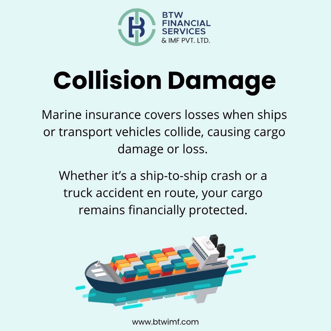 BtwImf's tweet image. Don&apos;t let unexpected cargo crashes sink your profits! 
Secure your logistics with marine insurance for total peace of mind.

#btwimf #marineinsurance #cargoinsurance #logisticsrisk #collisiondamage #supplychainsafety #btwfinancial #shipsafety