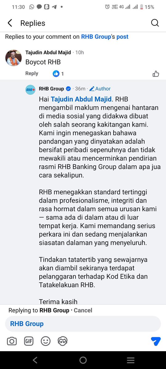 Takde penyakit cari penyakit. 

Kita tunggu apa tindakan dari <a href="/RHBGroup/">RHB Group</a> 😁