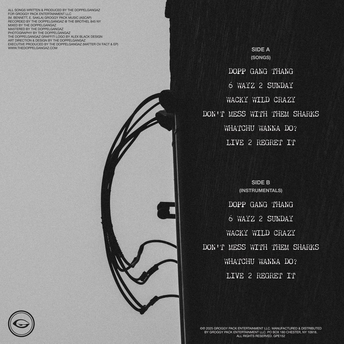 TheDoppelgangaz's tweet image. BET ON BLACK CLOAK is available everywhere mami!

LIMITED RUN OF 100 VINYL

Get the vinyl now @ TheDoppelgangaz.com &amp;amp; Bandcamp.

Written, produced, recorded, mixed, mastered, photographed, video directed &amp;amp; edited by The Doppelgangaz