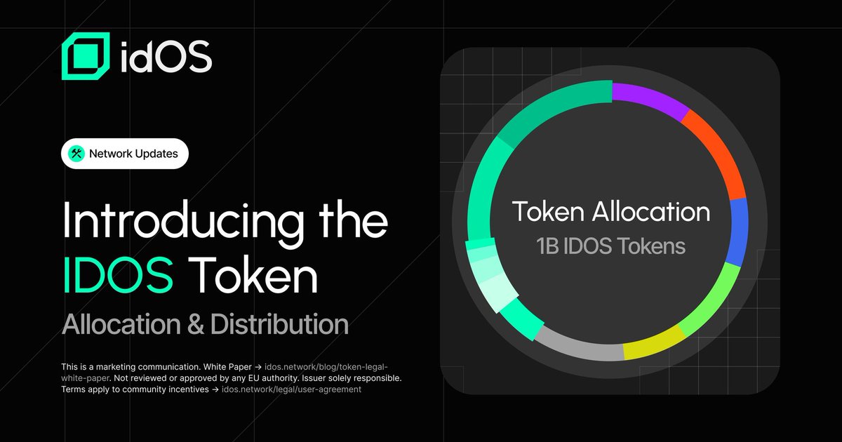 Alexandrouu96's tweet image. 🔥 The wait is over! @idos_network just dropped the IDOS Token — the key to a new decentralized identity era! 🧬💥
1B tokens, epic allocation, and community rewards on the way 👀
Don’t miss this revolution! 🚀
#IDOS #Airdrop #Crypto #Web3 #Blockchain