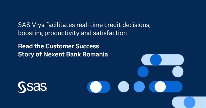 ajc_2810's tweet image. Nexent Bank accelerates digital transformation with SAS Viya — automating 70% of credit approvals in real time to boost efficiency, empower teams, and deliver faster, smarter customer experiences. 💳⚡
#SASAnalyticsExplorers #SASAdvocacyProgram infl.tv/pyKD