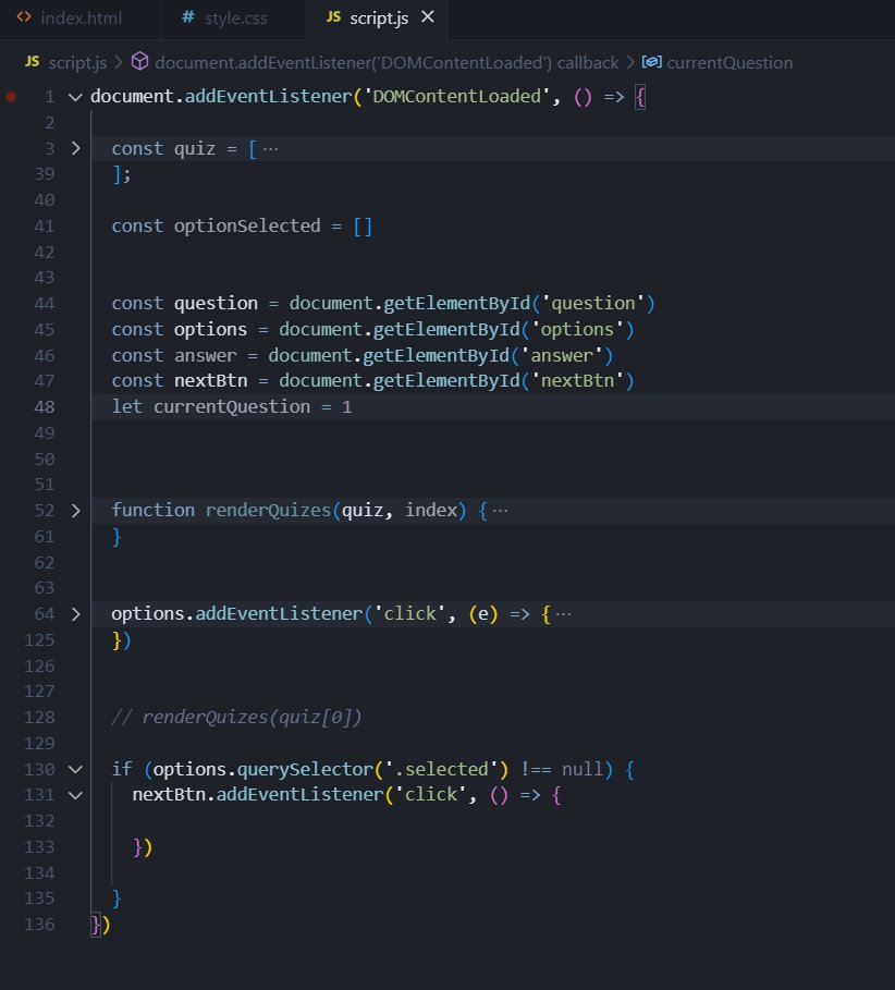 tarasi7261's tweet image. Starting something exciting — I’m building a demo Quiz App! 🧠💻
It’s going to be a fun way to test knowledge, learn interactively, and challenge myself.
#JavaScript #WebDev #BuildingInPublic