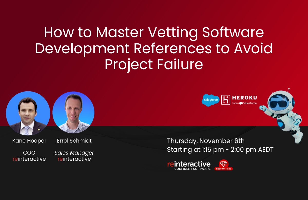 reinteractive (@reinteractive) on Twitter photo Hired a 'rockstar' firm that became a dud? When reference checks fail, tech investments fail due to one oversight. We'll show you how rigorous due diligence makes all the difference, assessing firm skills before they start. Safeguard your future. youtube.com/watch?v=rN6LaDβ¦ Hired a 'rockstar' firm that became a dud? When reference checks fail, tech investments fail due to one oversight. We'll show you how rigorous due diligence makes all the difference, assessing firm skills before they start. Safeguard your future. youtube.com/watch?v=rN6LaDβ¦