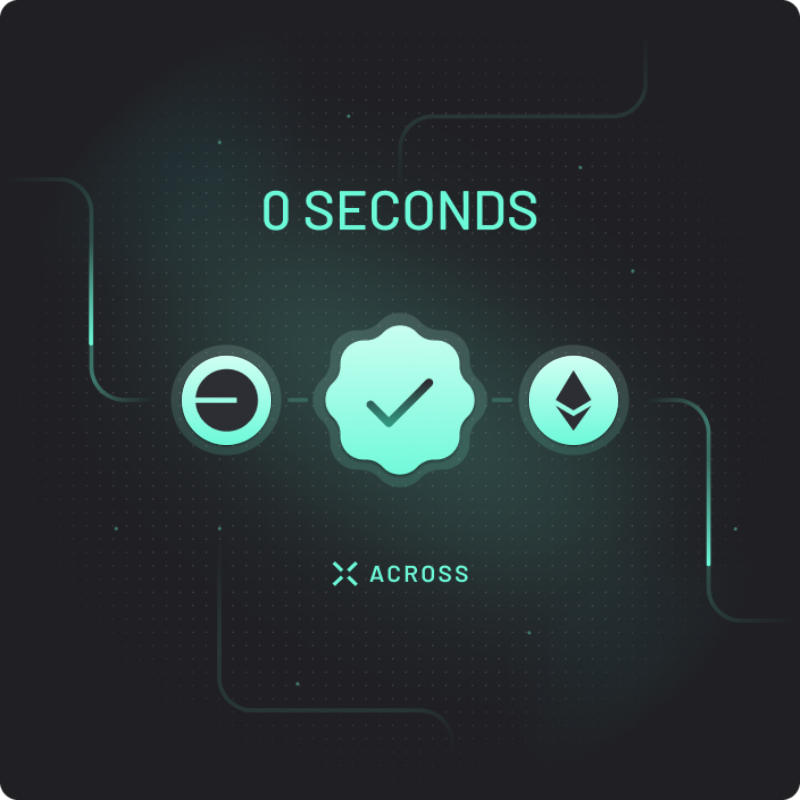 Check out how fast I just bridged with <a href="/AcrossProtocol/">Across</a>
 #PoweredByIntents ⛺