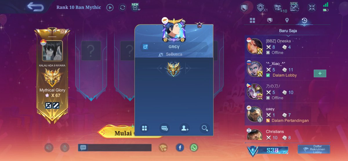 ex imo 101 fredrin, akun joki? gendi blacklist