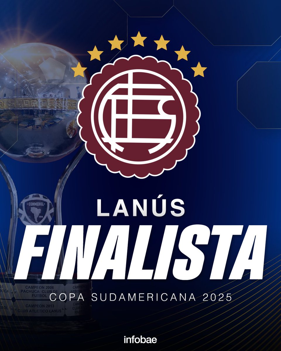 infobae's tweet photo. Lanús venció 1-0 a Universidad de Chile y jugará la final de la Copa Sudamericana https://t.co/CmlkdC3nye https://t.co/KlPM3ccBHL