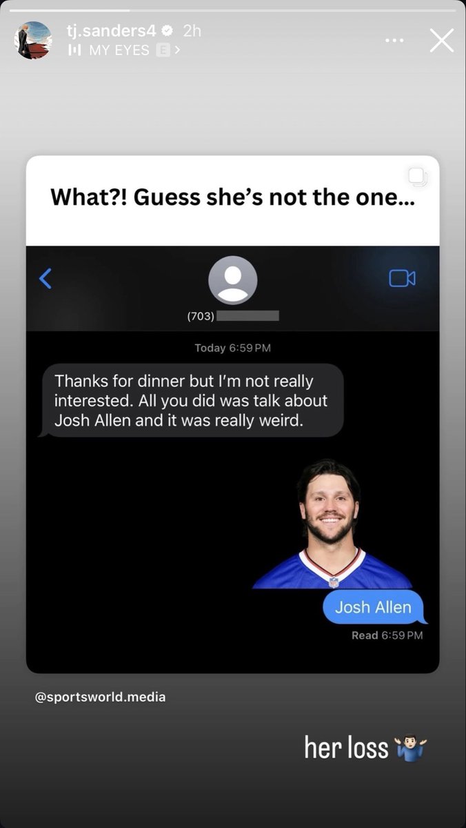 GregTompsett's tweet photo. TJ Sanders IG story made me laugh harder then I’m proud of 🤣😂🤣 https://t.co/4KIPKcTj38