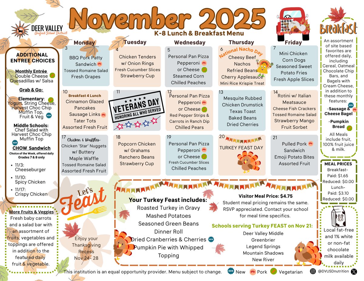 Gobble-Up all the good stuff in the month of November <a href="/DVUSD/">Deer Valley Unified School District</a>