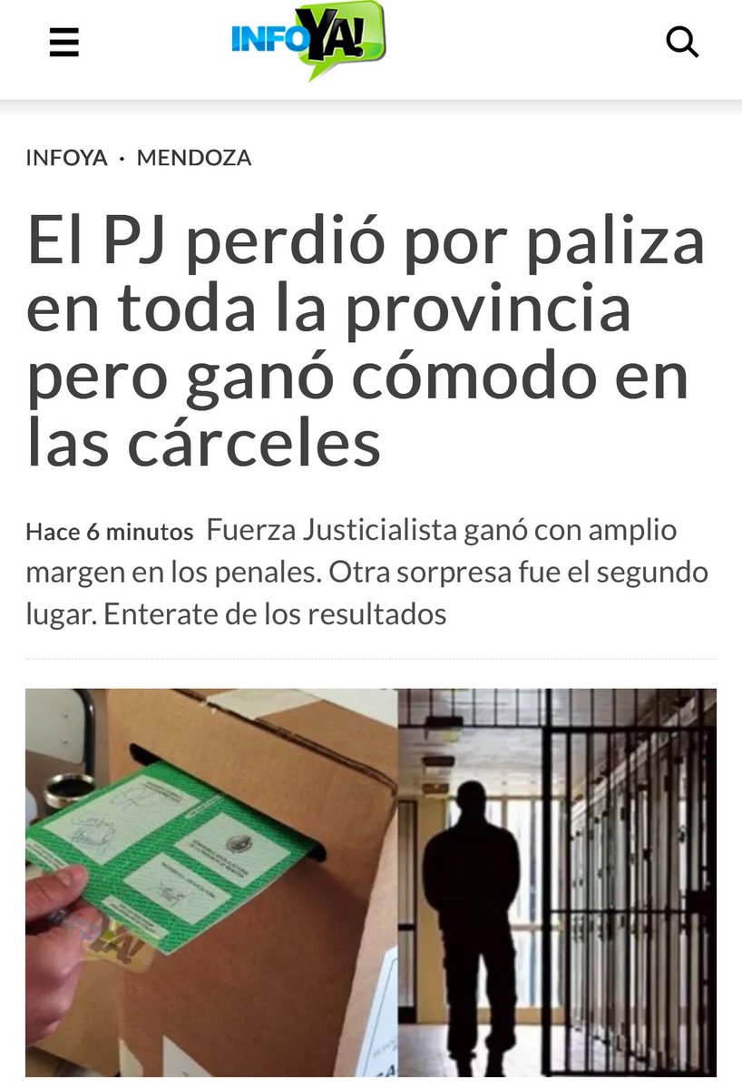 GabrielLopez_OK's tweet image. El peronismo perdió por paliza en toda Mendoza… 𝐩𝐞𝐫𝐨 𝐠𝐚𝐧ó 𝐜ó𝐦𝐨𝐝𝐨 𝐞𝐧 𝐥𝐚𝐬 𝐜á𝐫𝐜𝐞𝐥𝐞𝐬.
Esa es la foto de un modelo agotado, sin credibilidad ni respaldo social.
Es hora de seguir cambiando Mendoza y terminar con el pasado que nos hundió. 💪🇦🇷