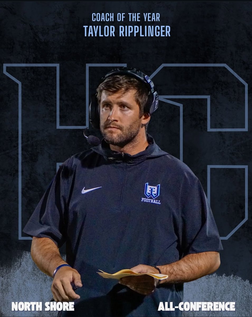 Congratulations Coach <a href="/ripplinger_t/">Taylor Ripplinger</a>  on being named 2025 North Shore All-Conference Coach of the year! And thank you to all my coaches for an amazing season! Can’t wait until next year!

<a href="/WBW_Football/">West Bend West Football</a>