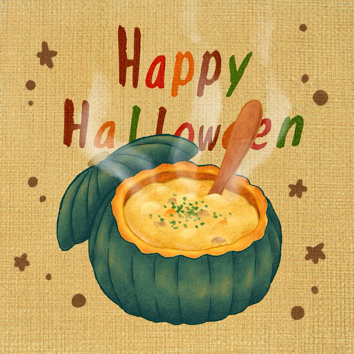 ほっこりハロウィン🎃
#Halloween #illustration #イラスト
