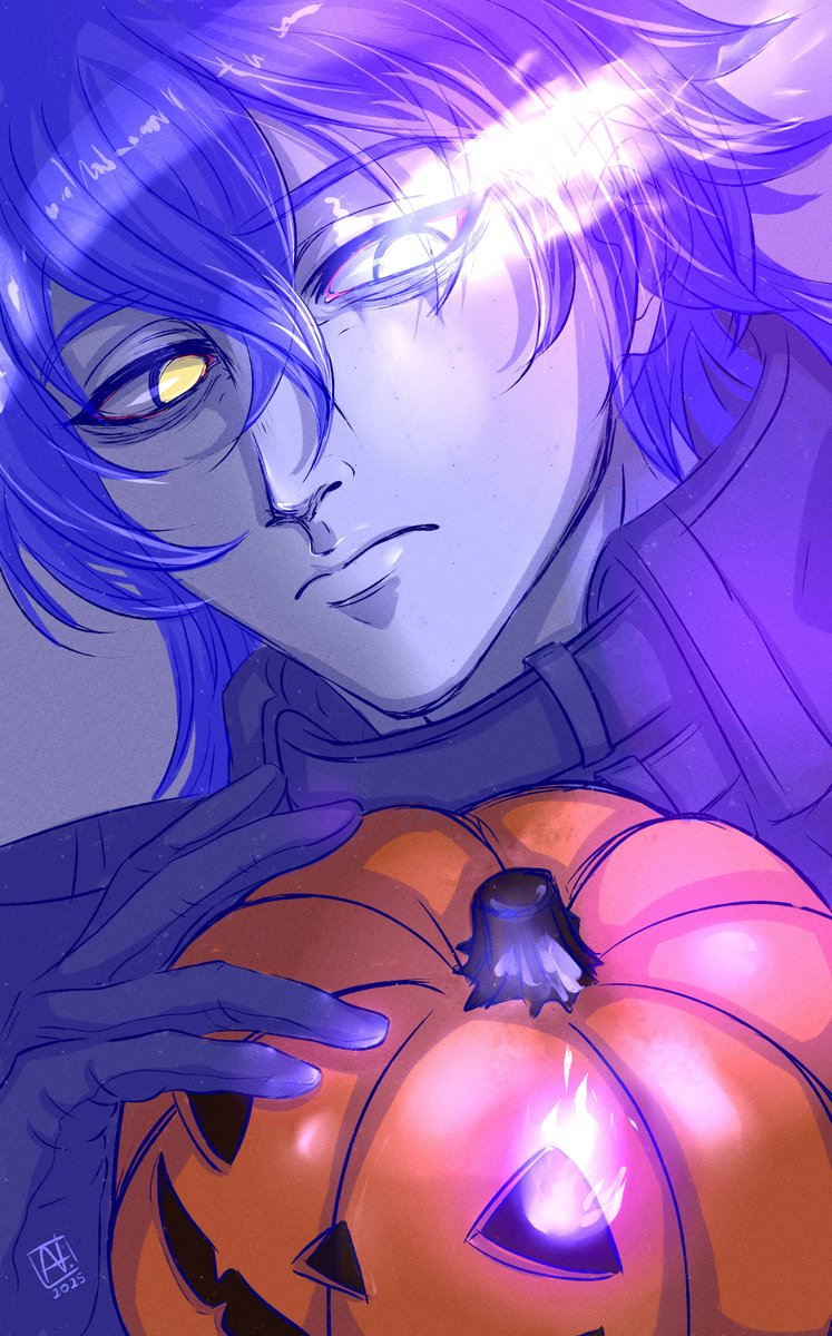 anotherLeg's tweet image. 🎃Happy Halloween! 🎃
    🕯Happy Birthday! 🕯
          🎂🎂🎂
#フリンズ生誕祭2025  #Flins #GenshinImpact #Halloween #原神